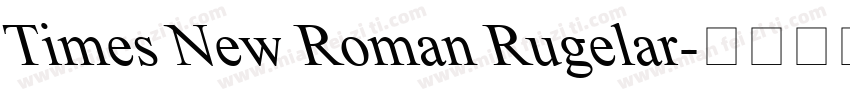 Times New Roman Rugelar字体转换